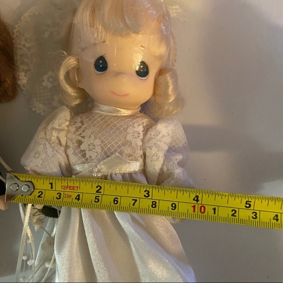 Precious moments bride and groom soft porcelain dolls - Picture 5 of 5